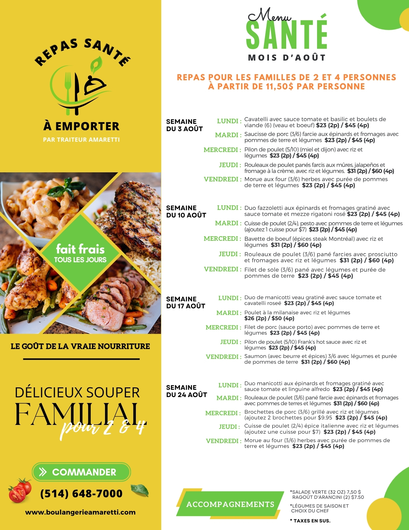 Amaretti - Meals Menu FR Aug 2026